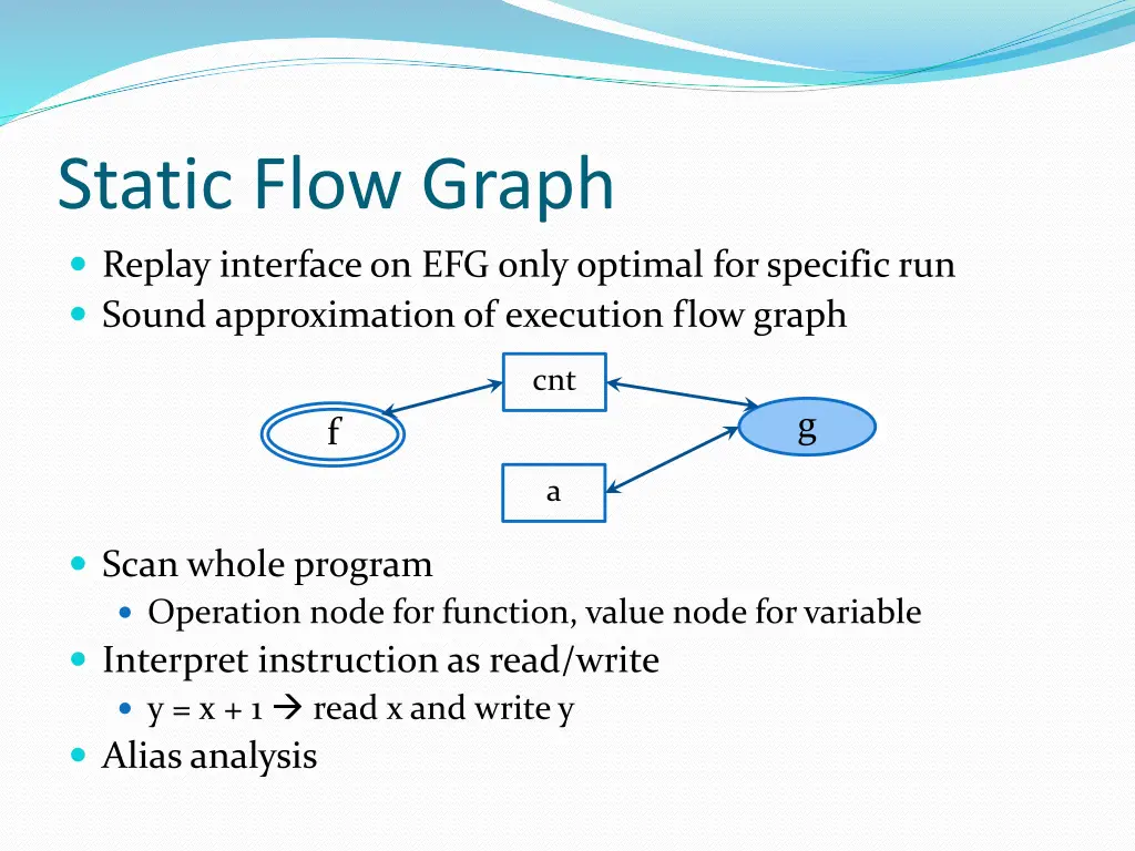 static flow graph