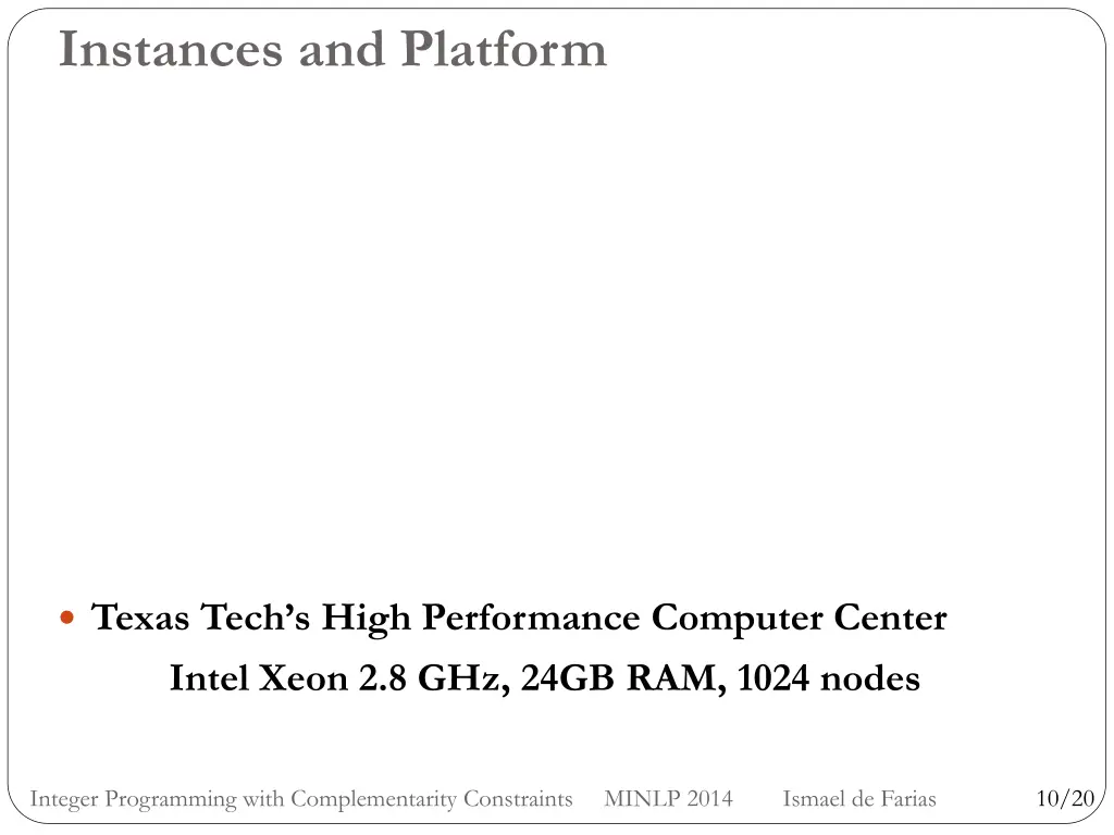 instances and platform