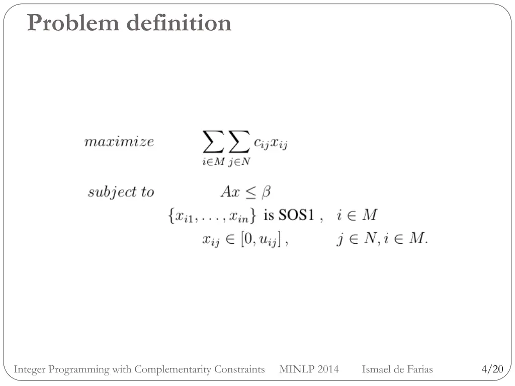 problem definition 1