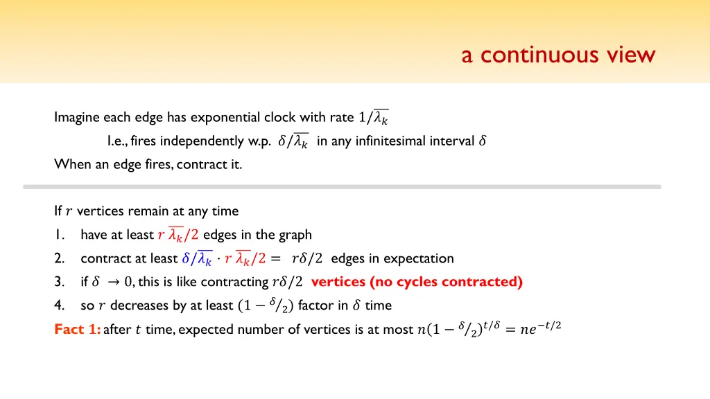 a continuous view 1