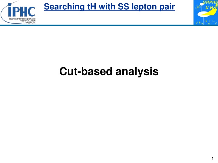 searching th with ss lepton pair