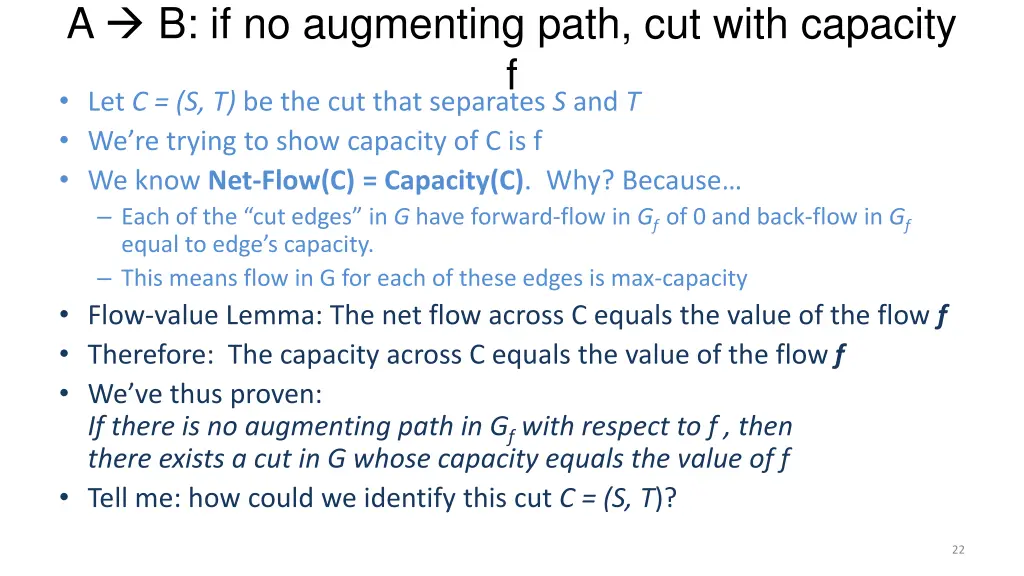 a b if no augmenting path cut with capacity 2