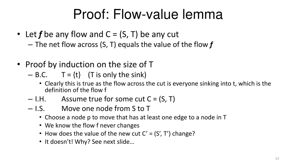 proof flow value lemma