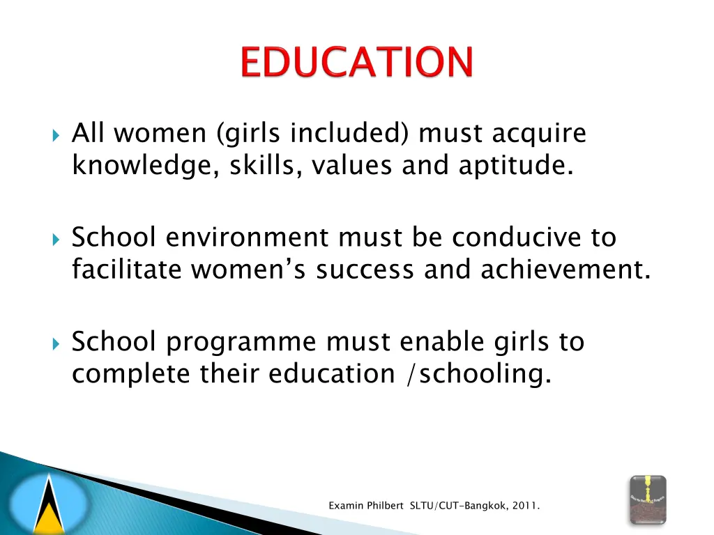 all women girls included must acquire knowledge