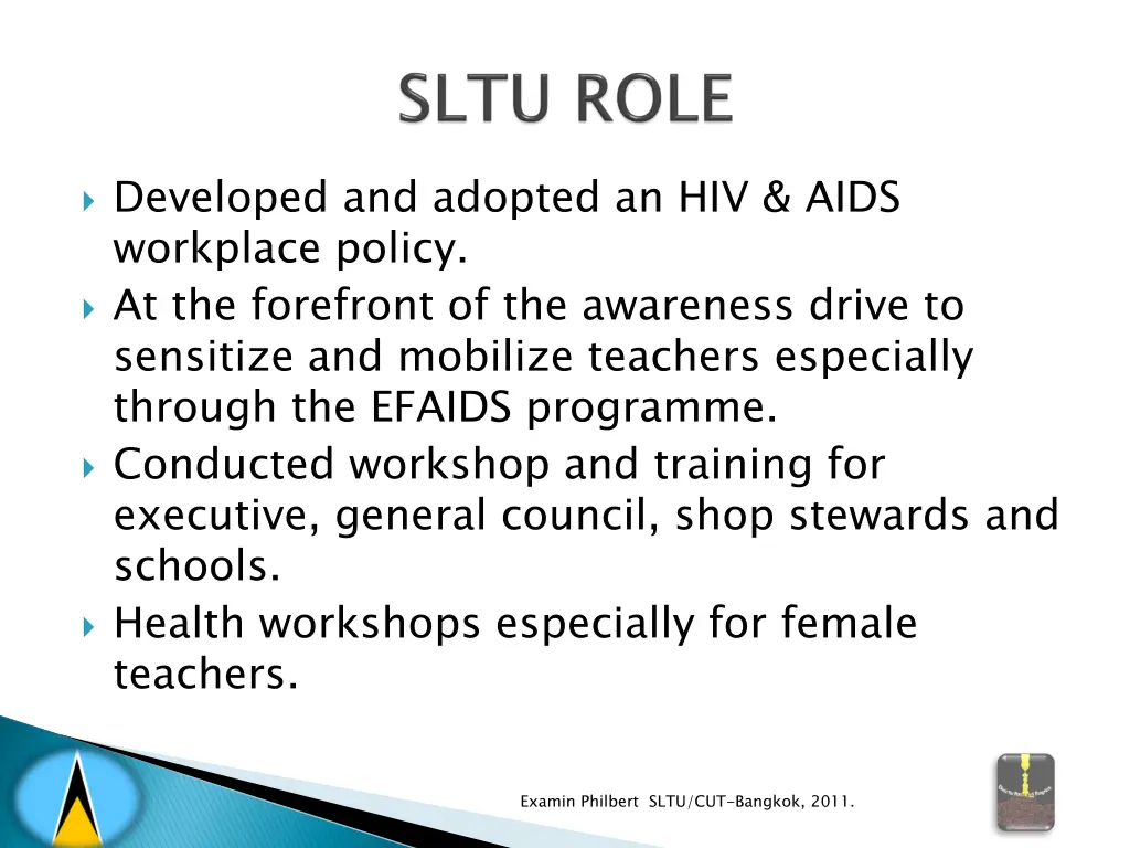 developed and adopted an hiv aids workplace