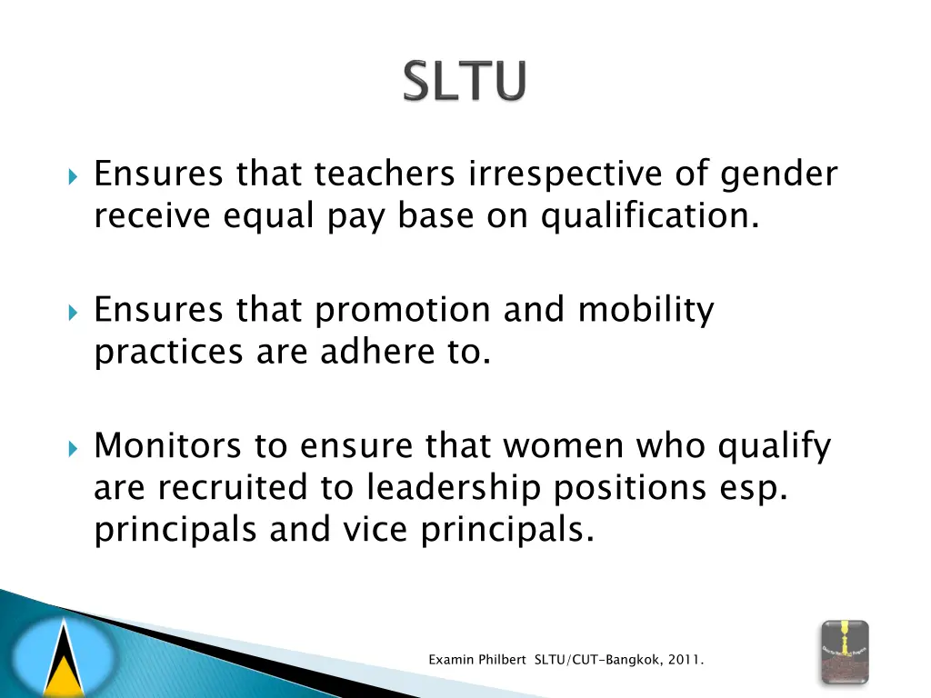 ensures that teachers irrespective of gender