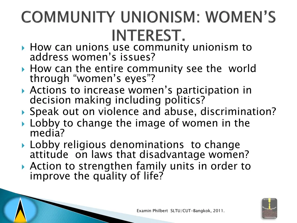 how can unions use community unionism to address