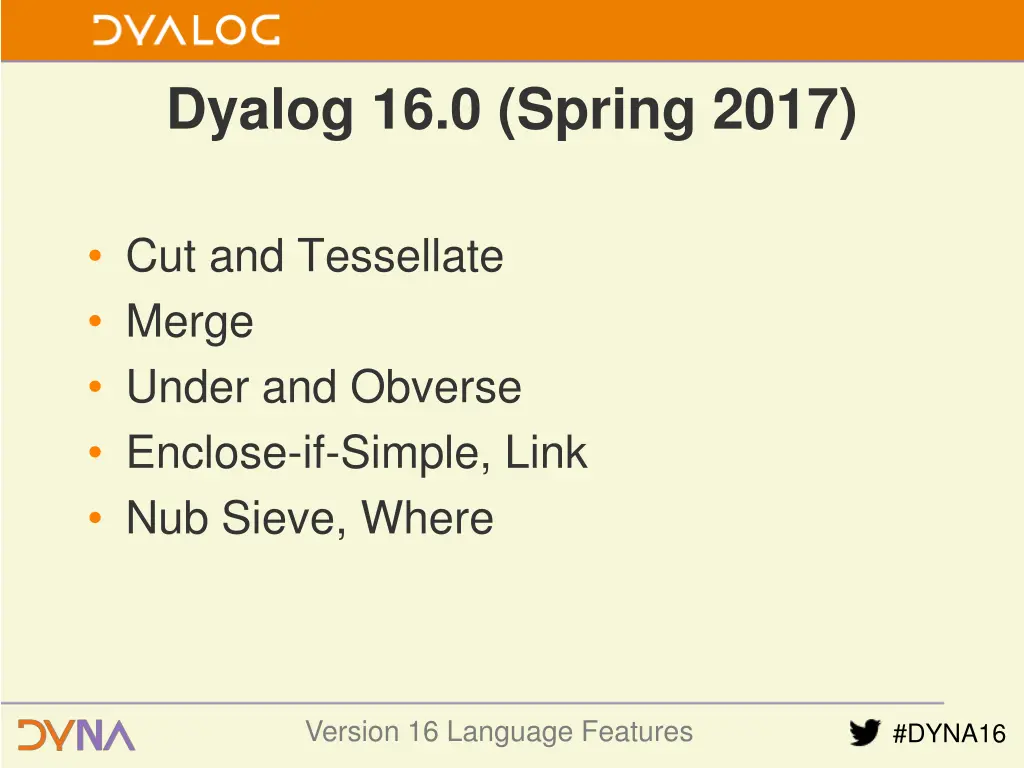 dyalog 16 0 spring 2017