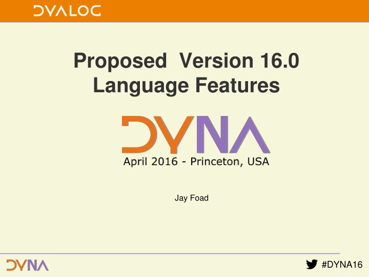 proposed version 16 0 language features