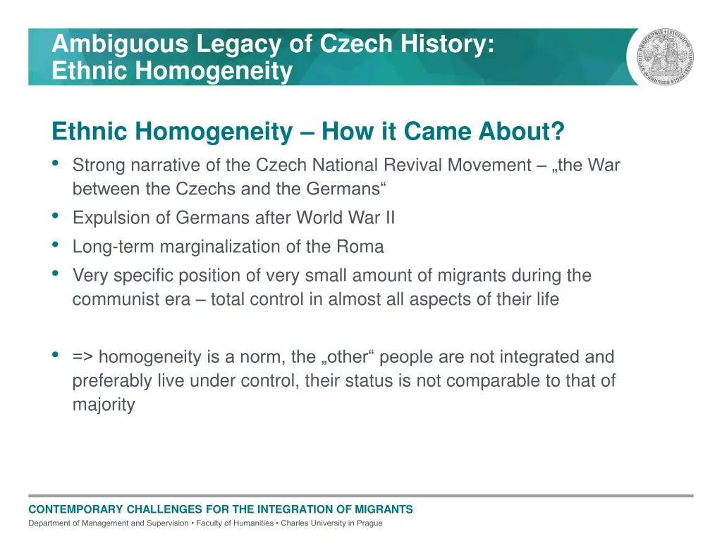 ambiguous legacy of czech history ethnic 1