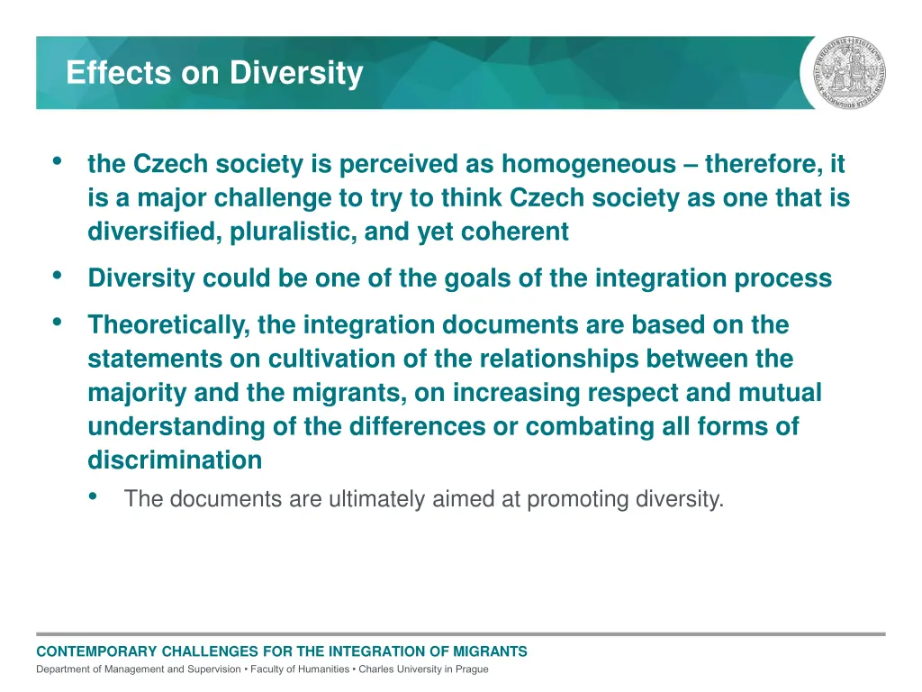 effects on diversity