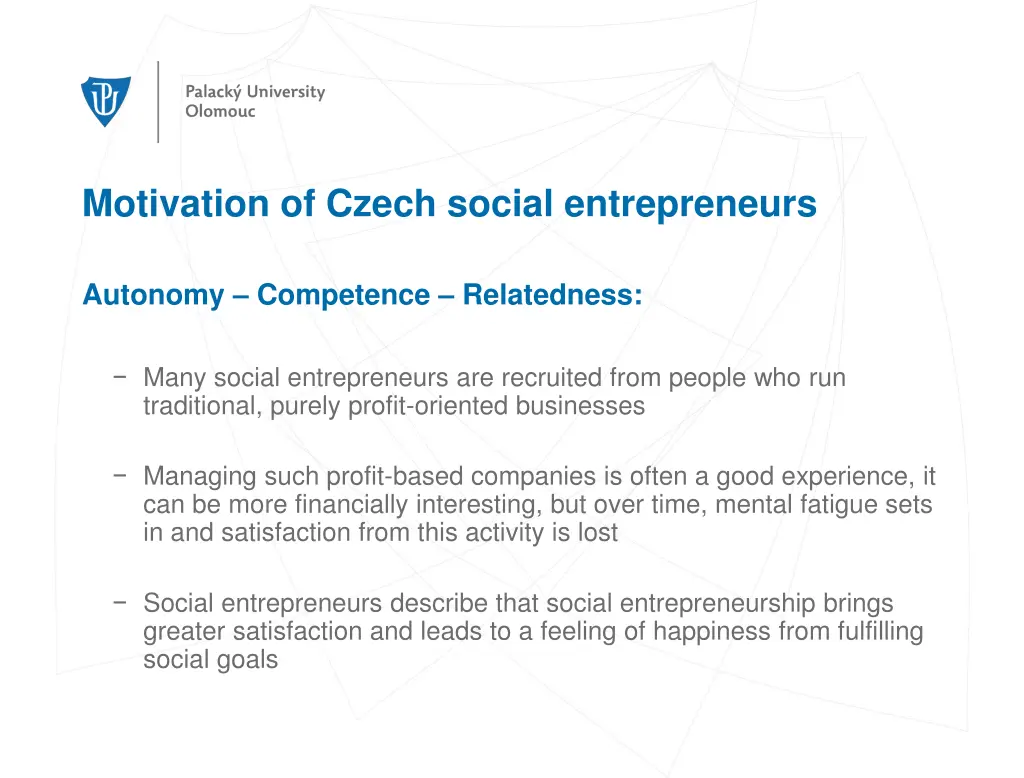 motivation of czech social entrepreneurs 2