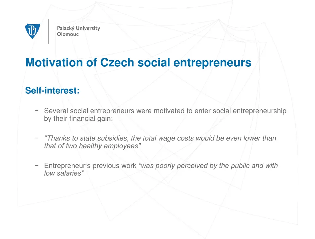 motivation of czech social entrepreneurs 3