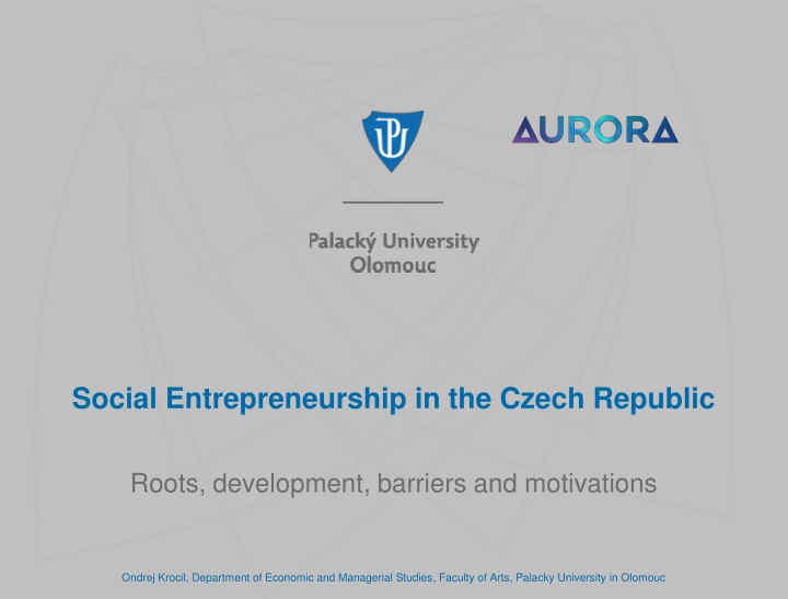 social entrepreneurship in the czech republic