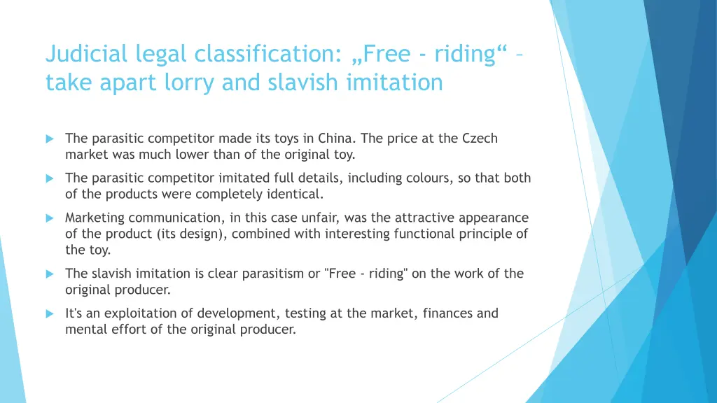 judicial legal classification free riding take 1