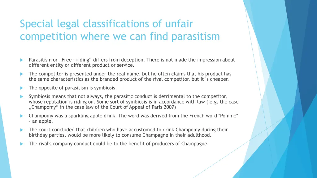 special legal classifications of unfair 1