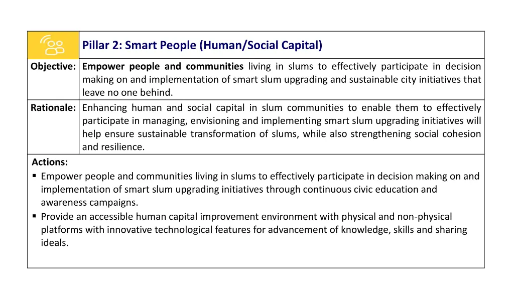 pillar 2 smart people human social capital