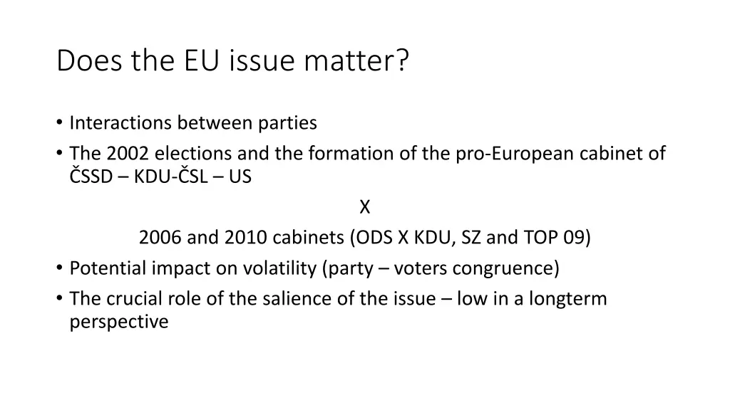 does the eu issue matter