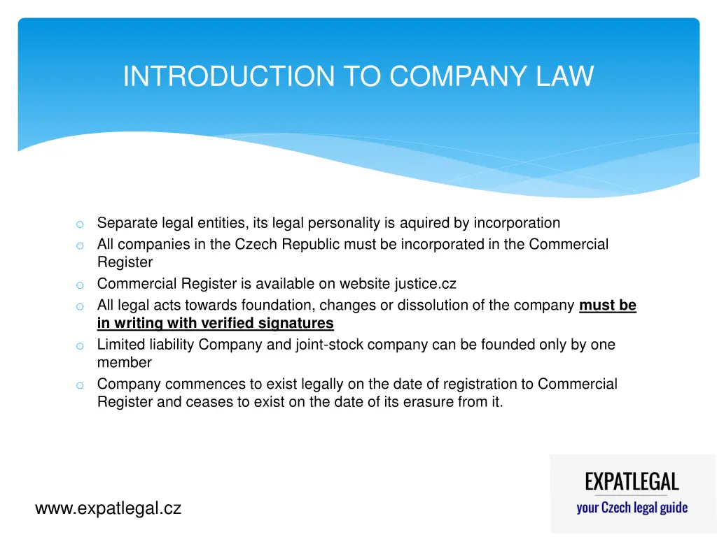 introduction to company law