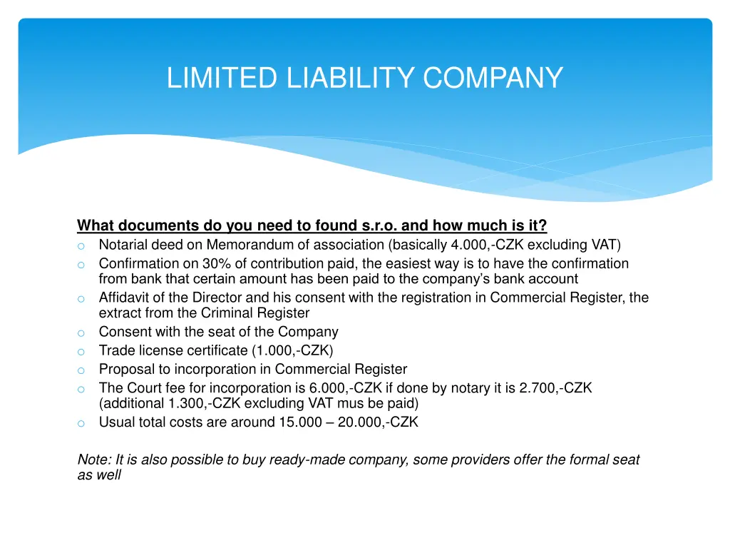 limited liability company