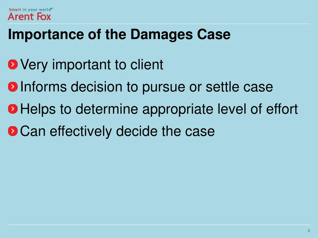 importance of the damages case