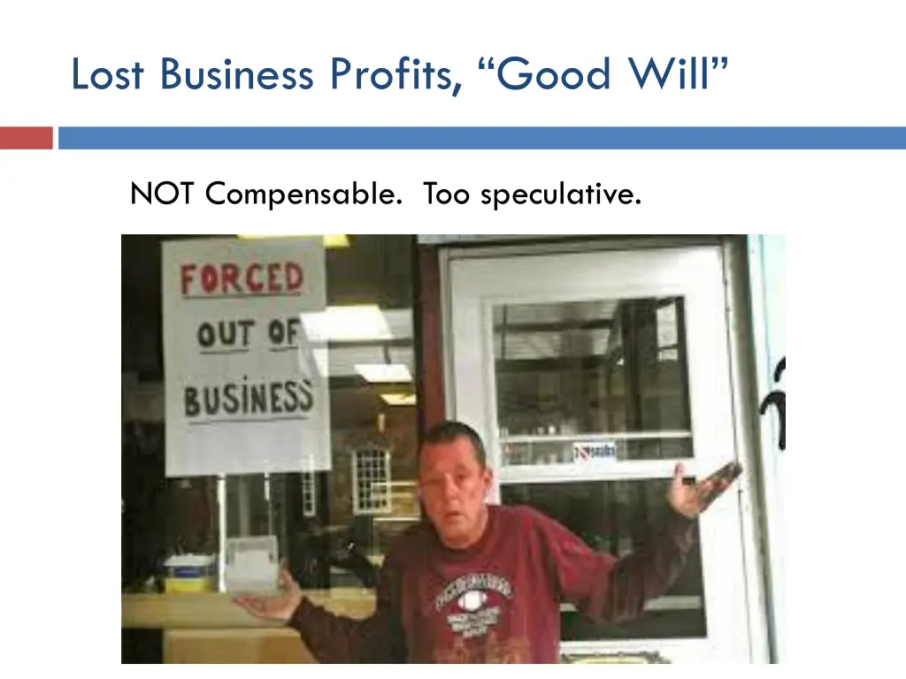 lost business profits good will