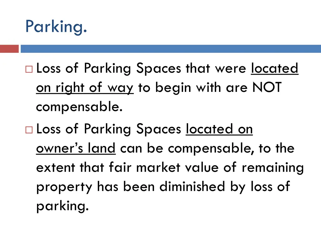 parking