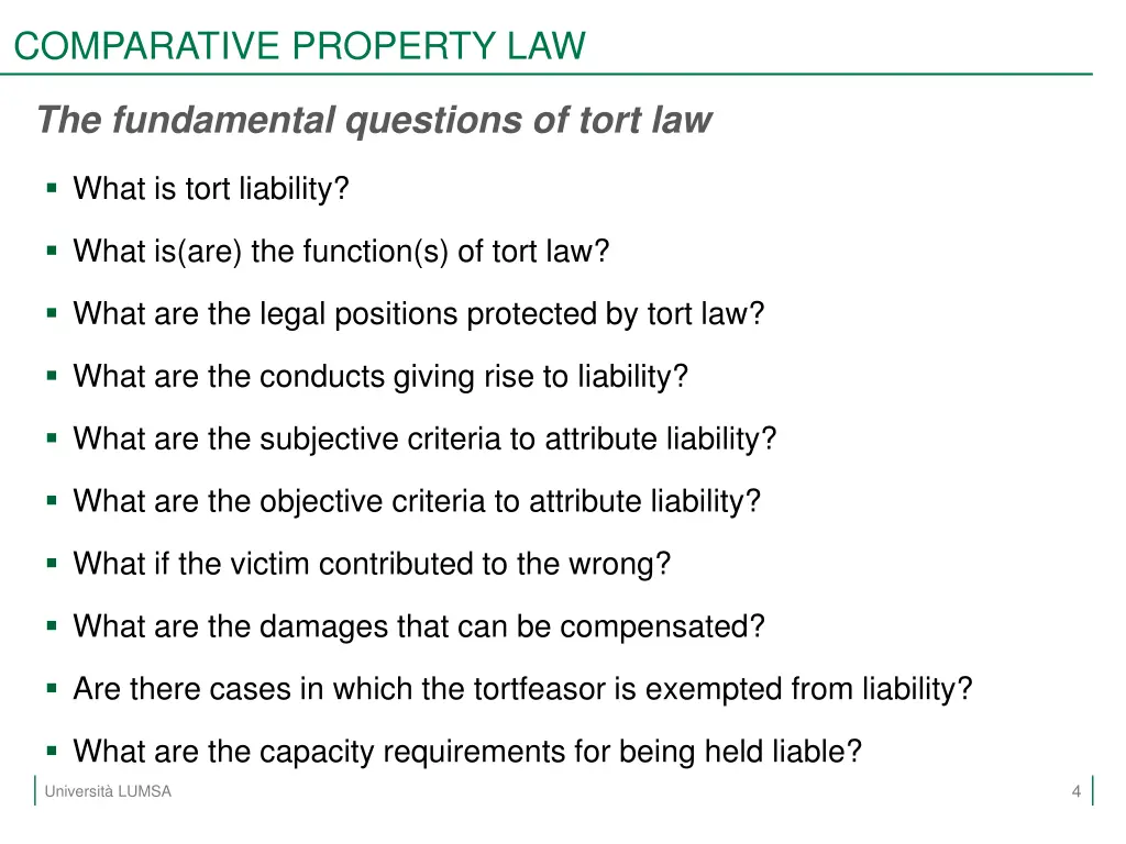 comparative property law 1