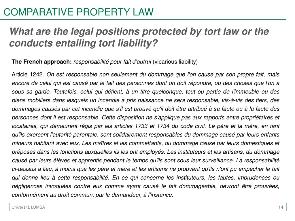 comparative property law 11