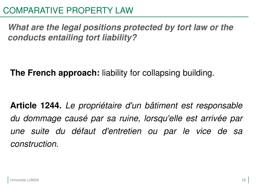 comparative property law 13