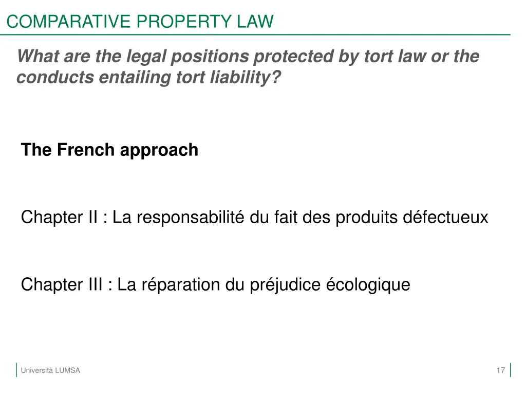 comparative property law 14