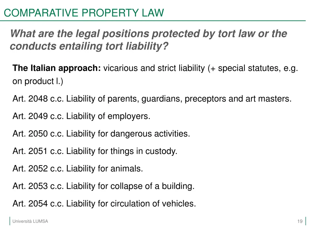 comparative property law 16