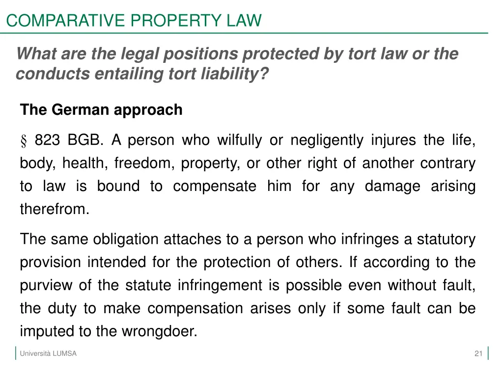 comparative property law 18