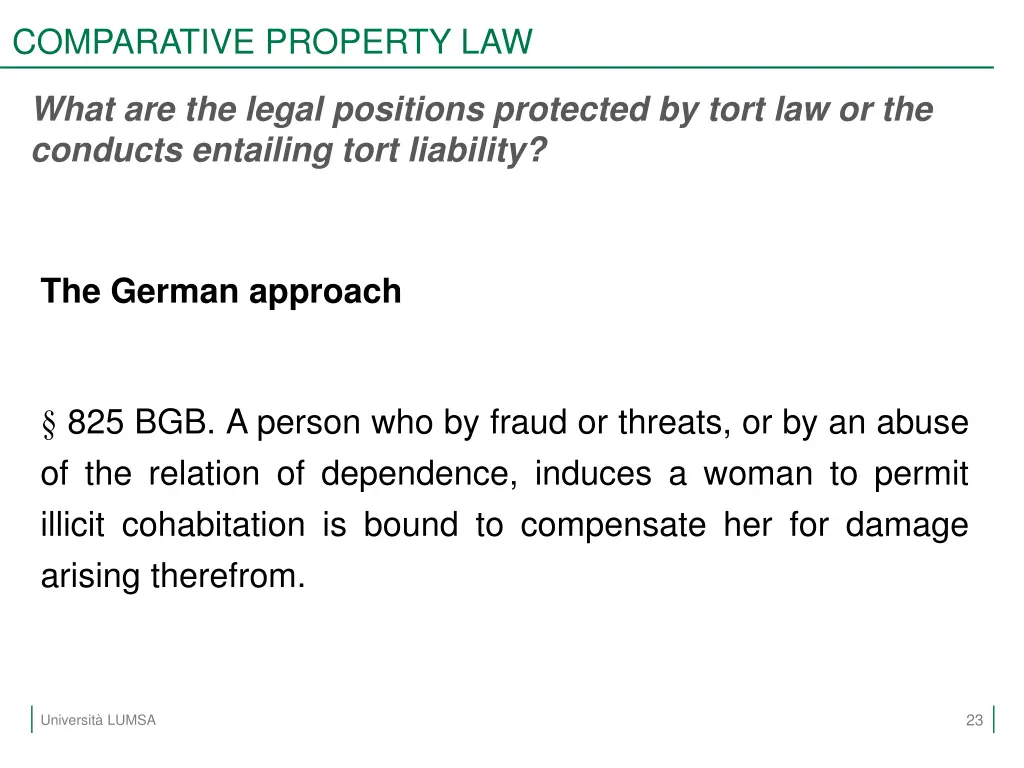 comparative property law 20