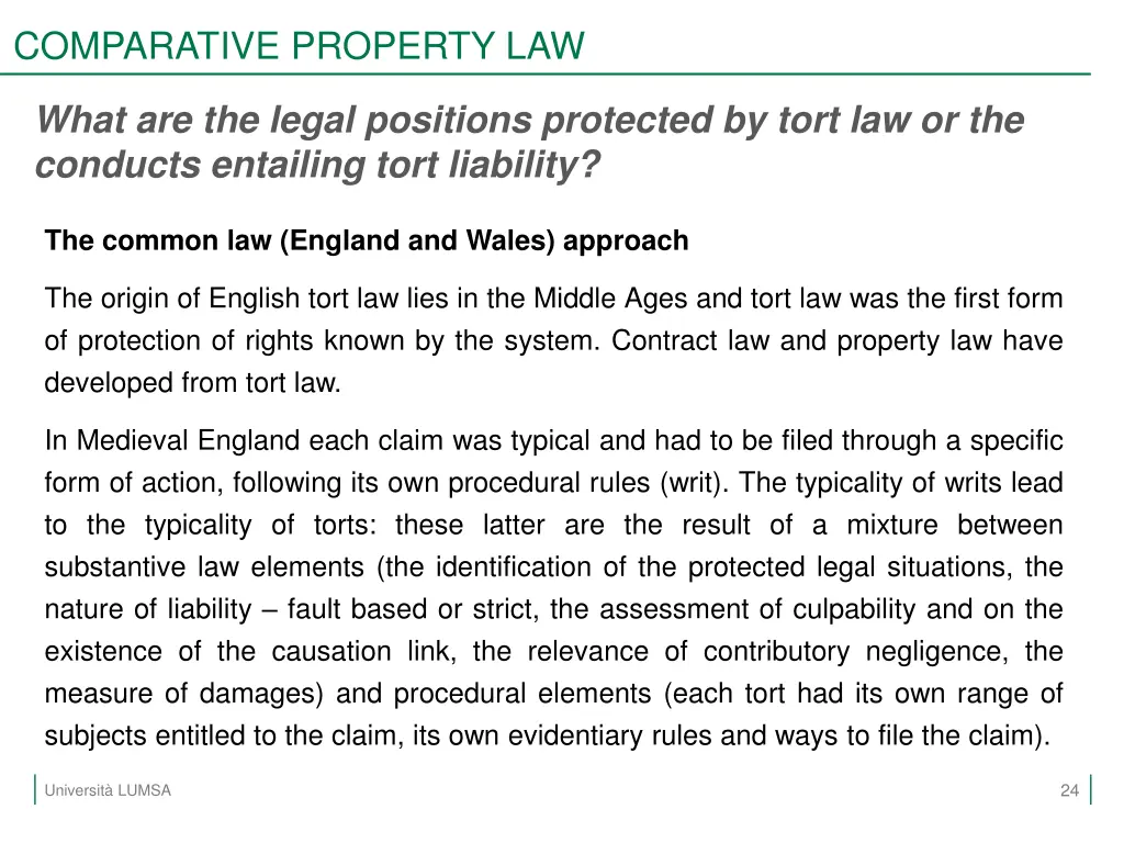 comparative property law 21