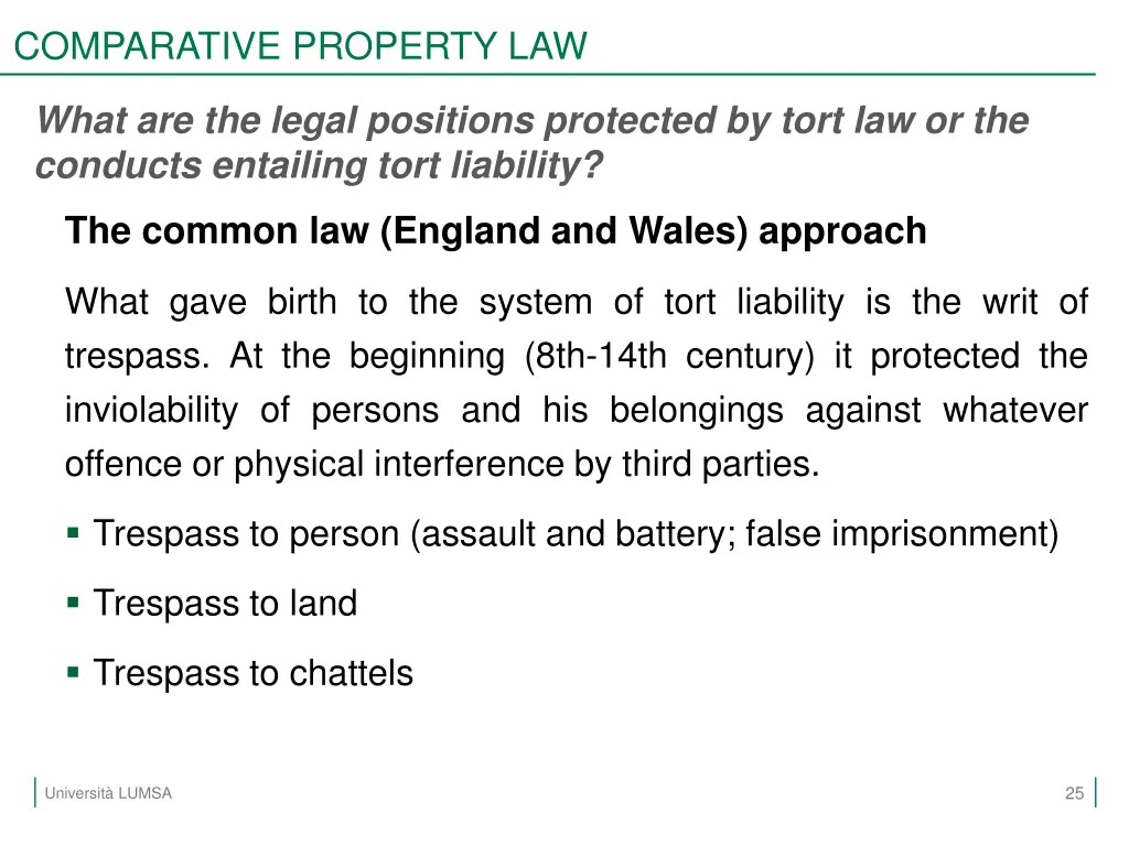 comparative property law 22