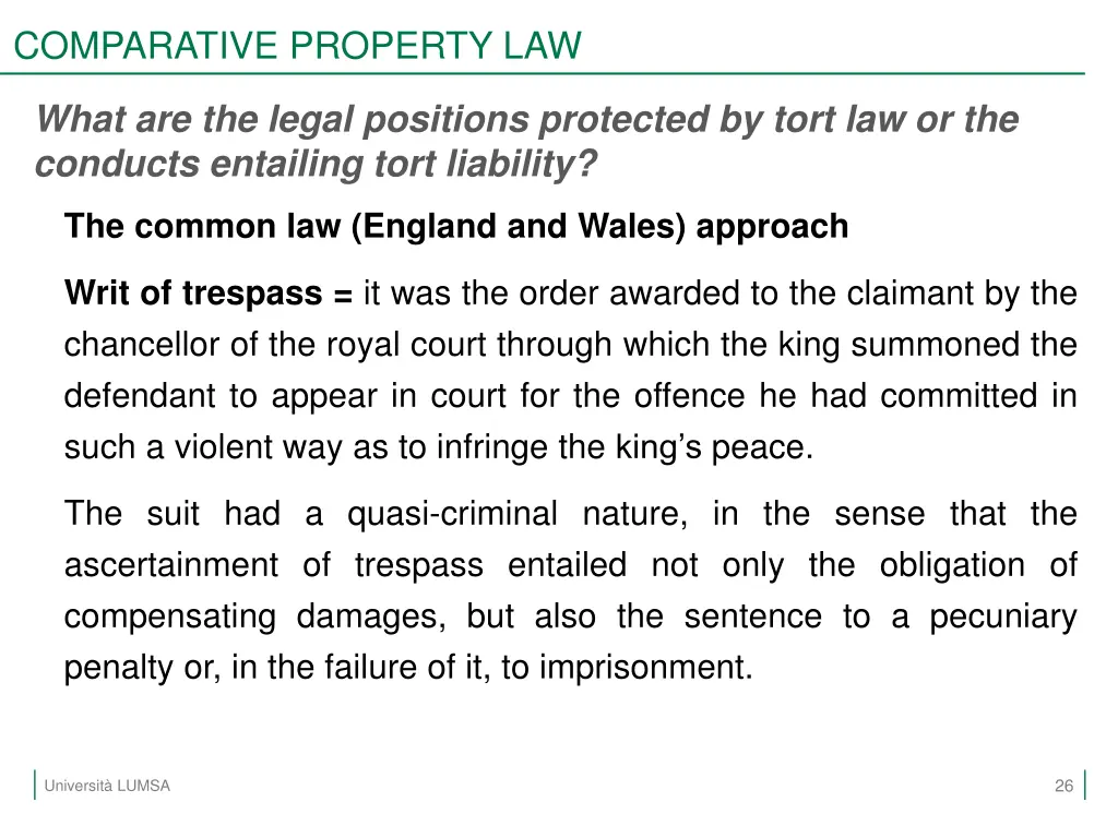 comparative property law 23