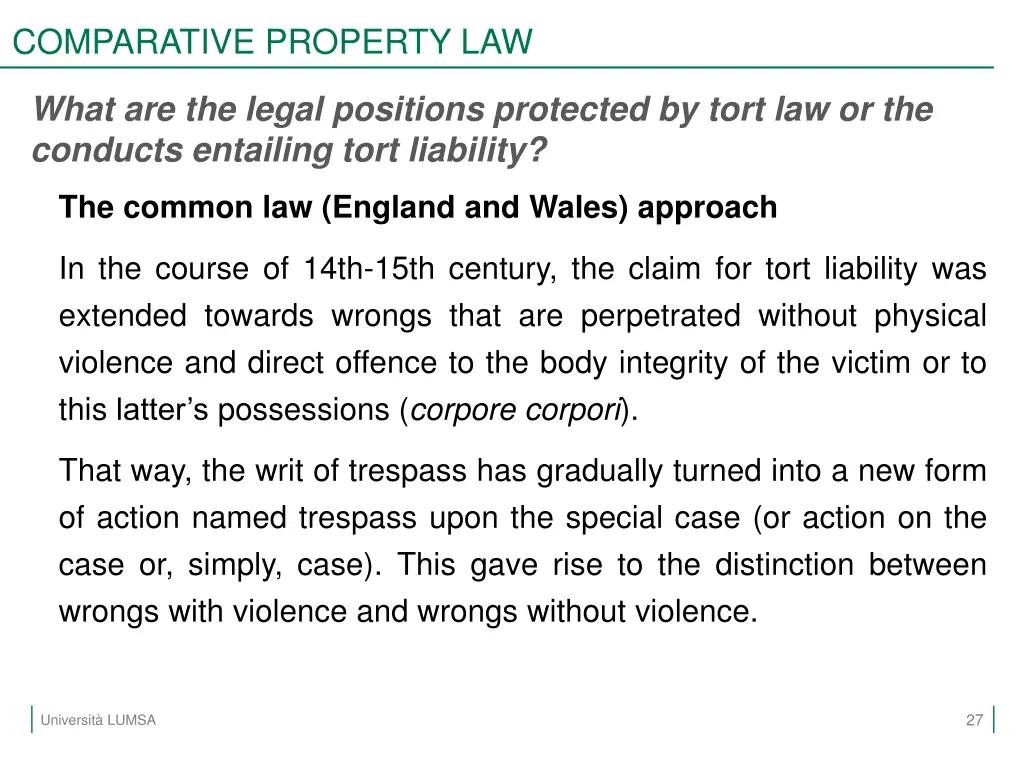 comparative property law 24