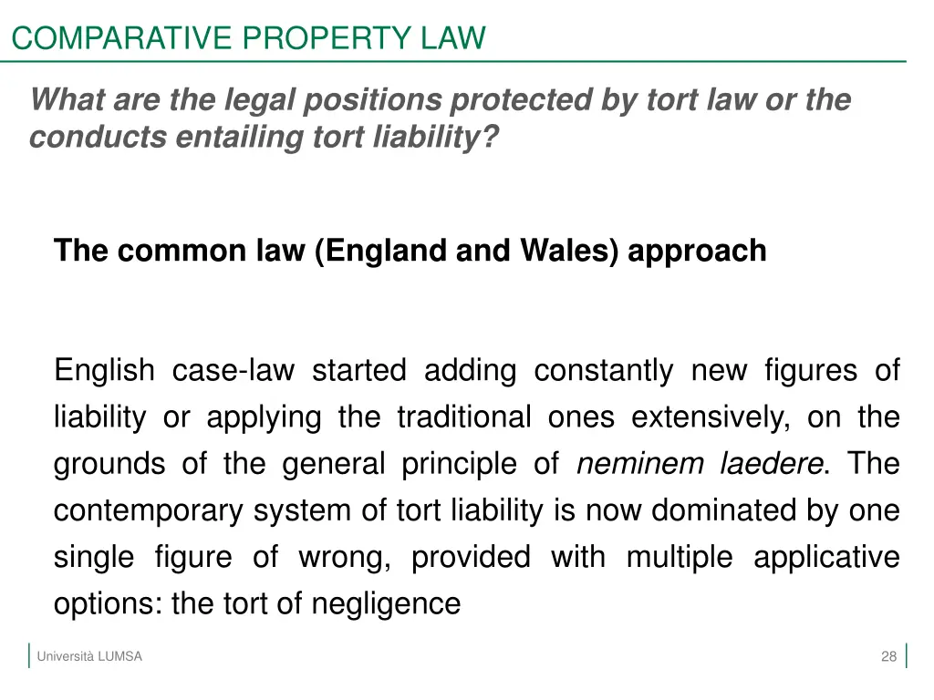 comparative property law 25