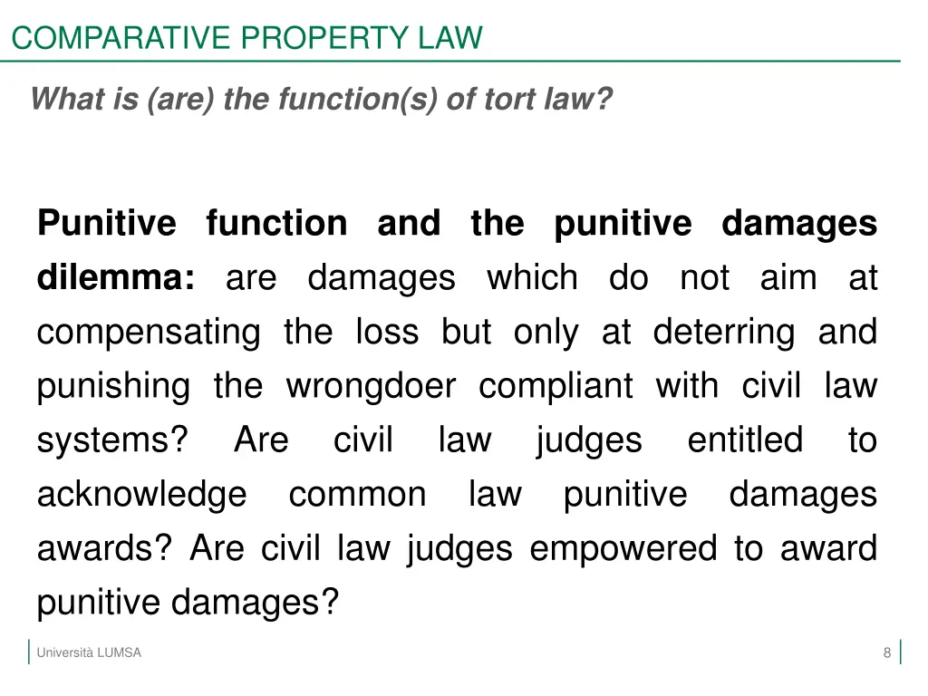 comparative property law 5