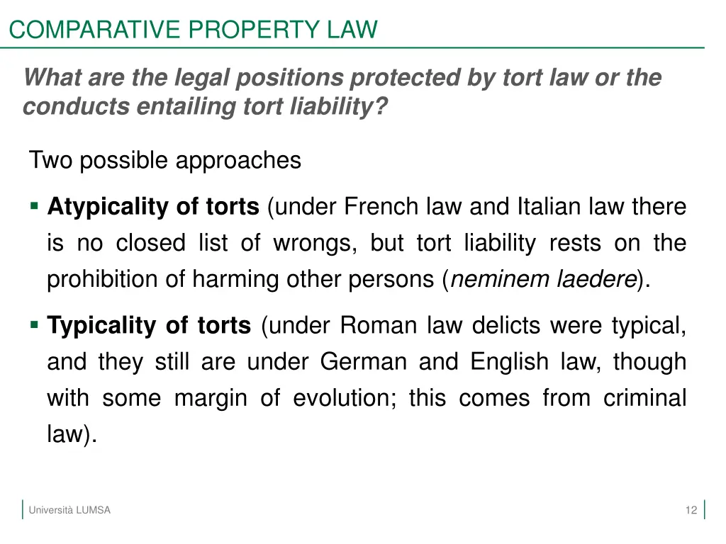 comparative property law 9