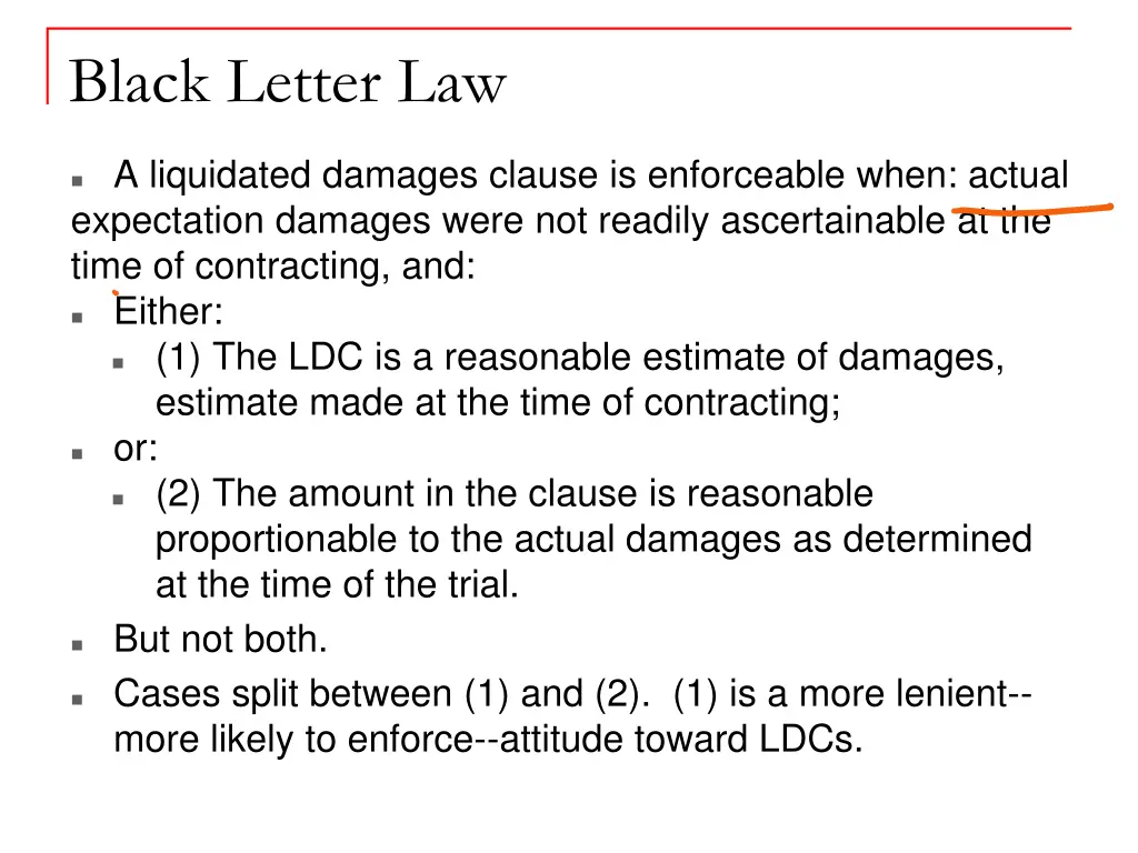 black letter law