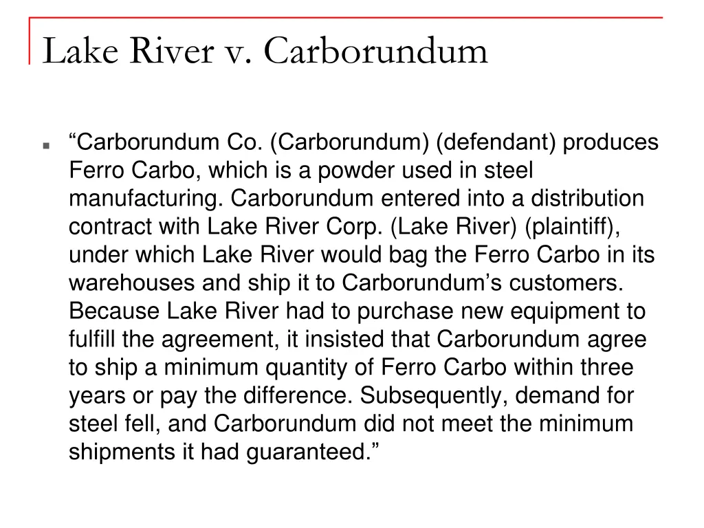 lake river v carborundum