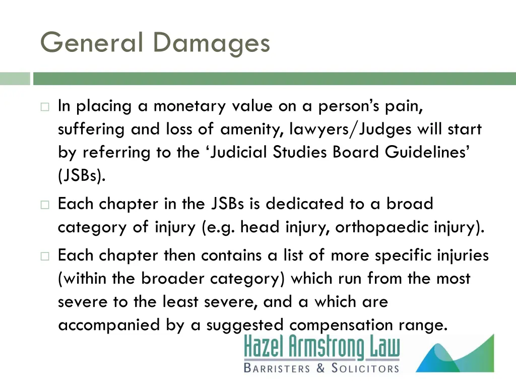 general damages