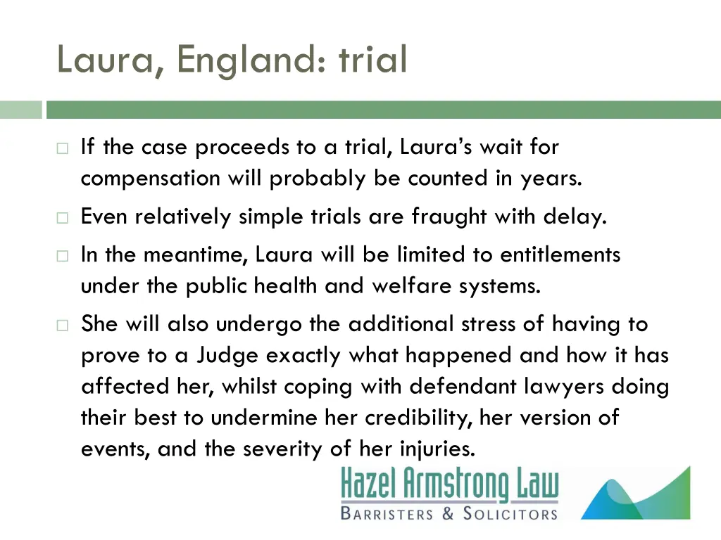 laura england trial