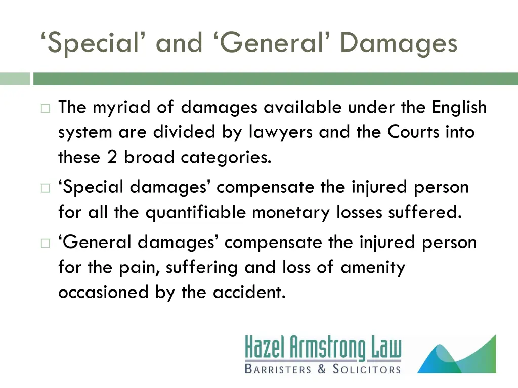 special and general damages