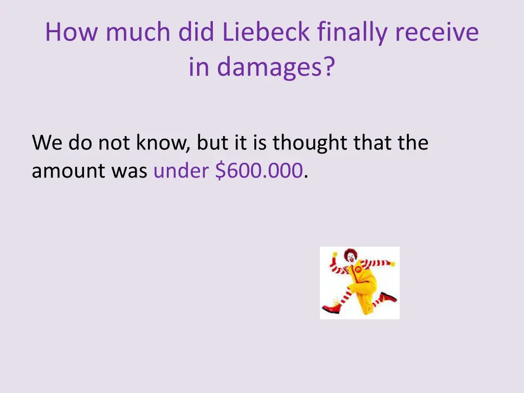 how much did liebeck finally receive in damages