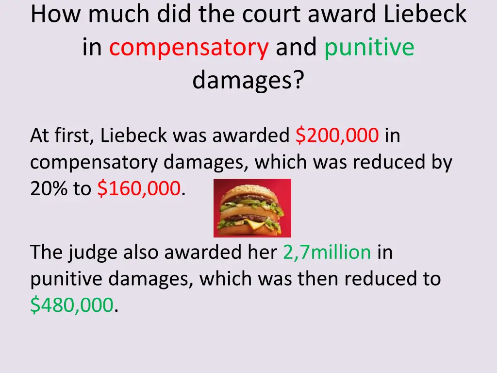 how much did the court award liebeck