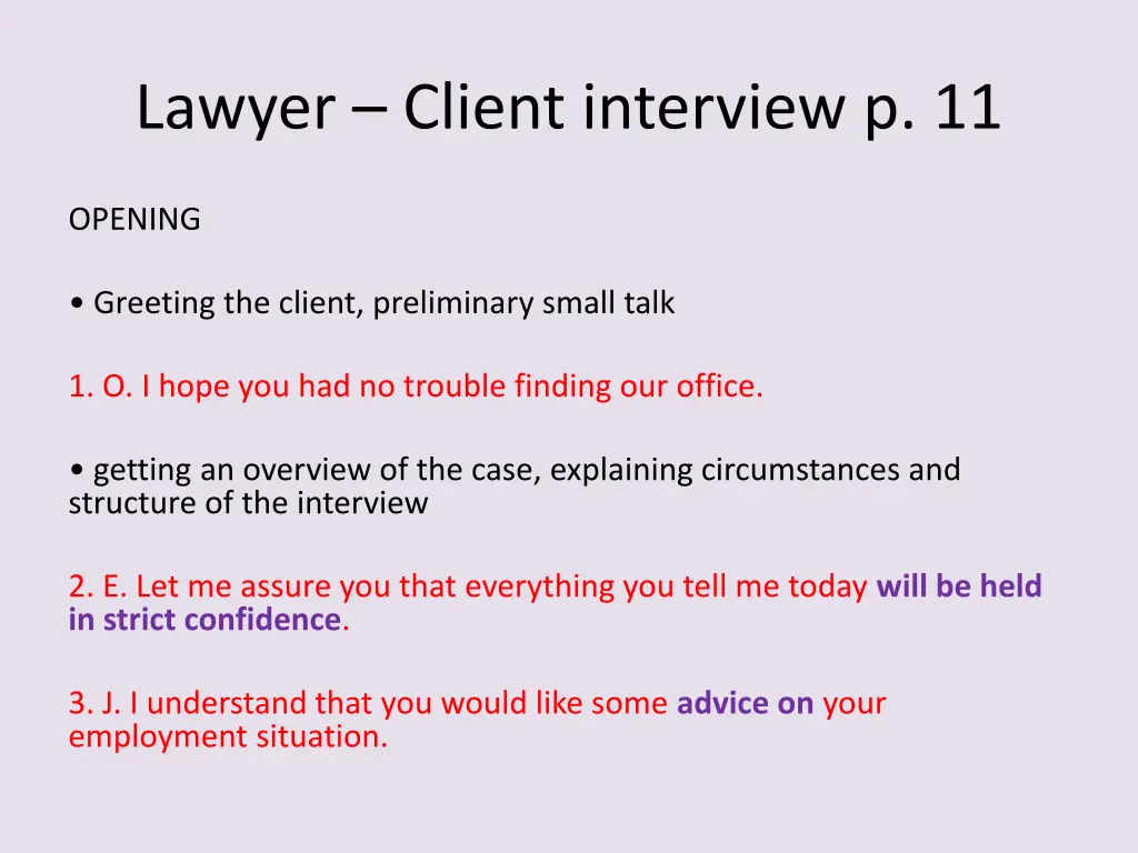 lawyer client interview p 11