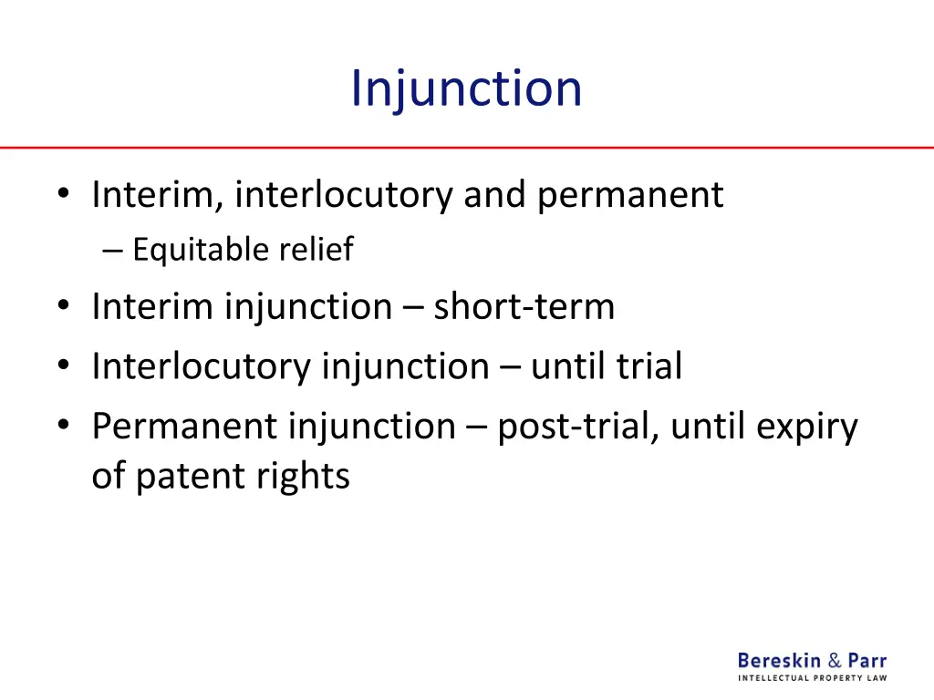 injunction